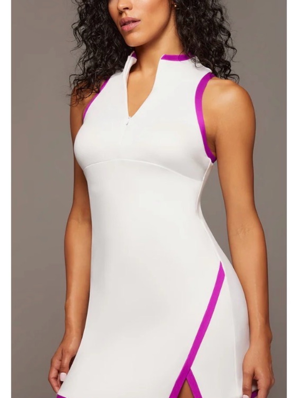 Michi Splice Tennis Dress White & Pink – Size Small
